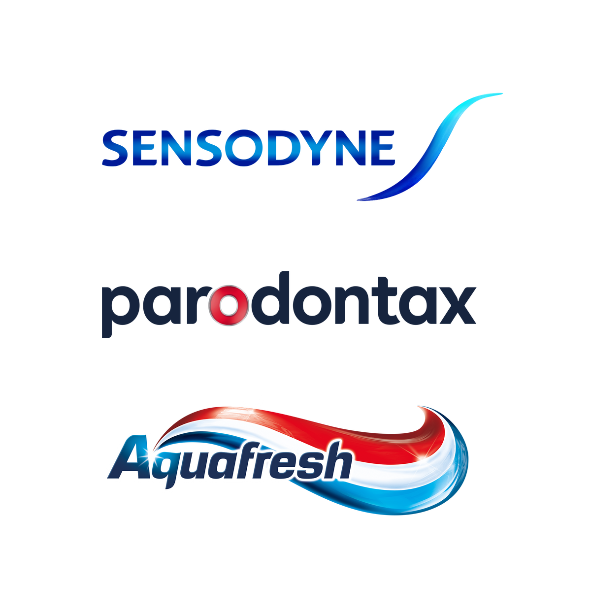 Sensodyne Parodontax Aquafresh
